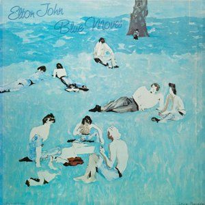 Vintage 1976 Elton John – Blue Moves Vinyl Album - Excellent Condition - Free Sh